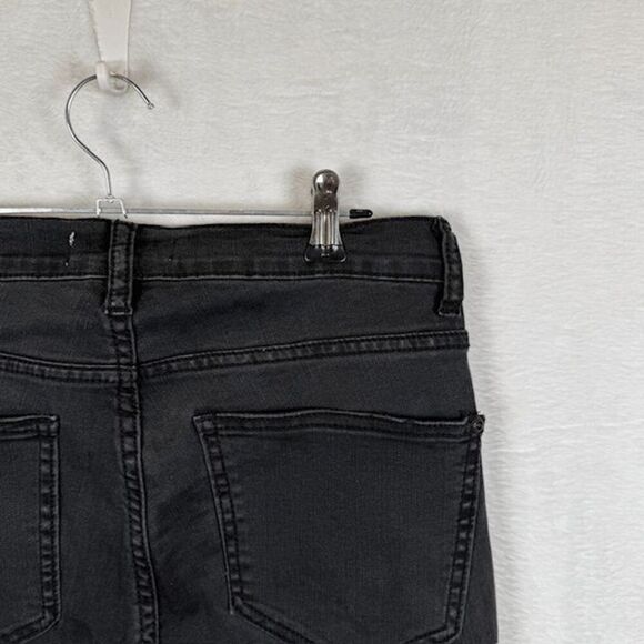 Judy Blue Lani Skinny Distressed Button Fly Jeans Stonewashed Black Size 9/29 - Picture 5 of 15